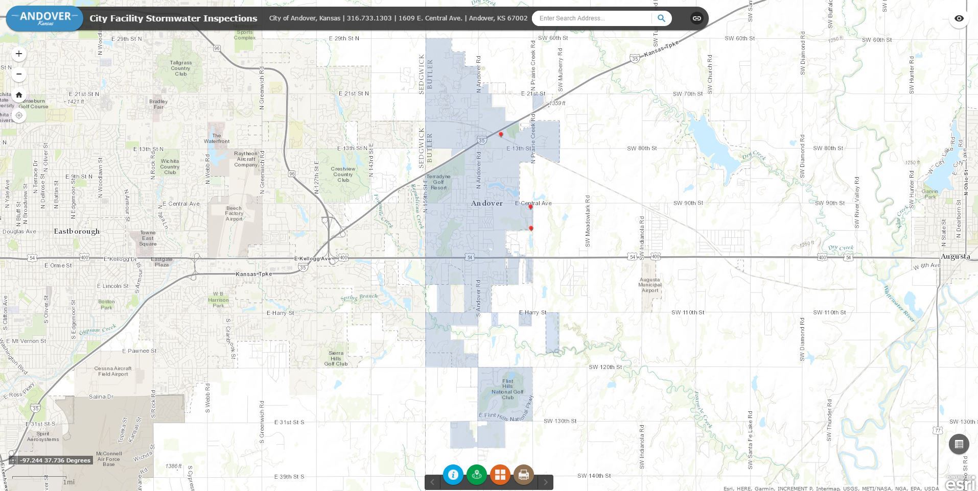 City Facility Inspections Map