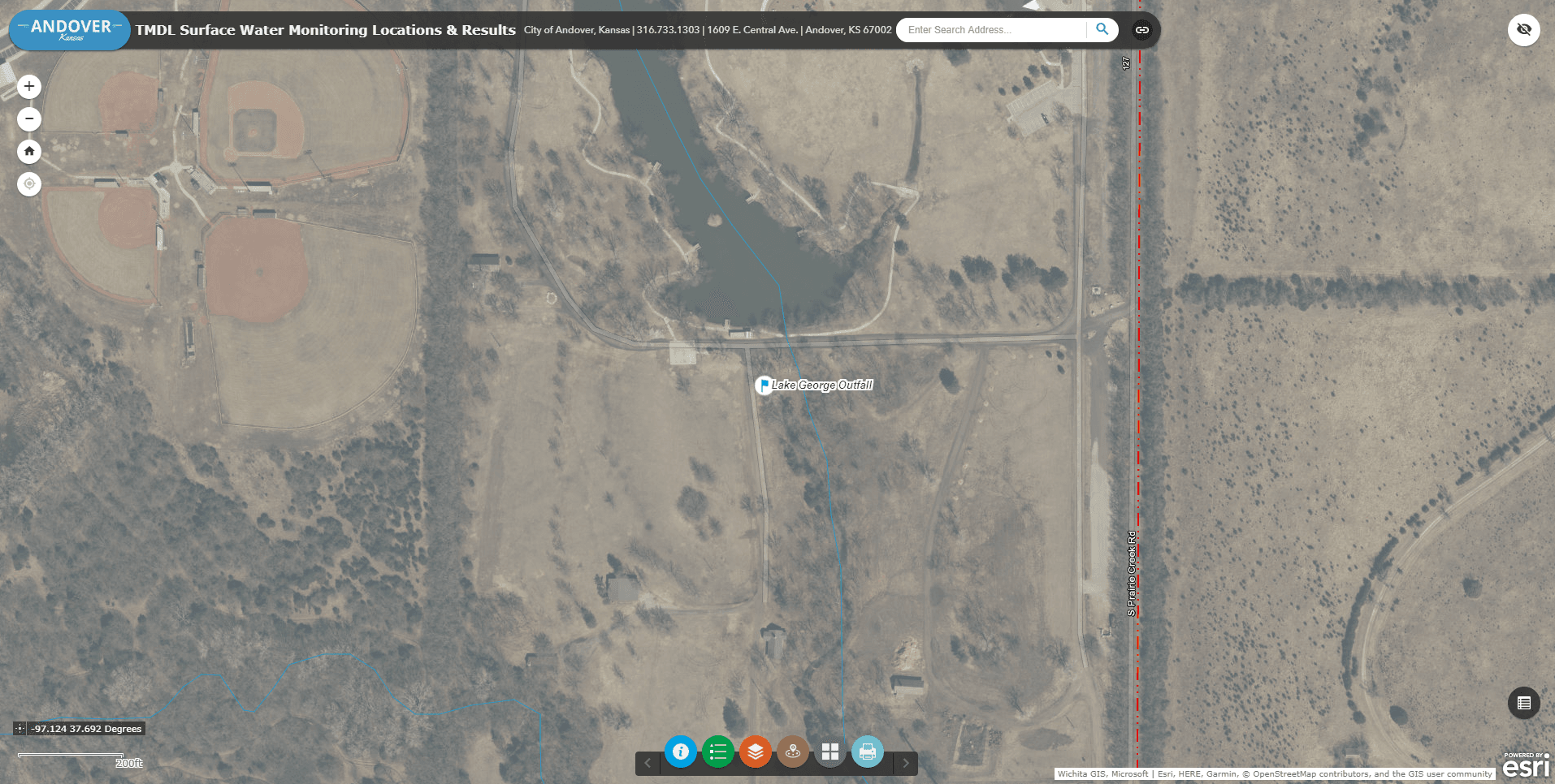 TMDL Surface Water Monitoring Locations & Results Map