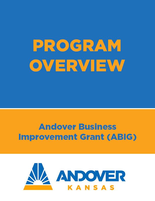 program overview  for Andover Business Improvement Grant